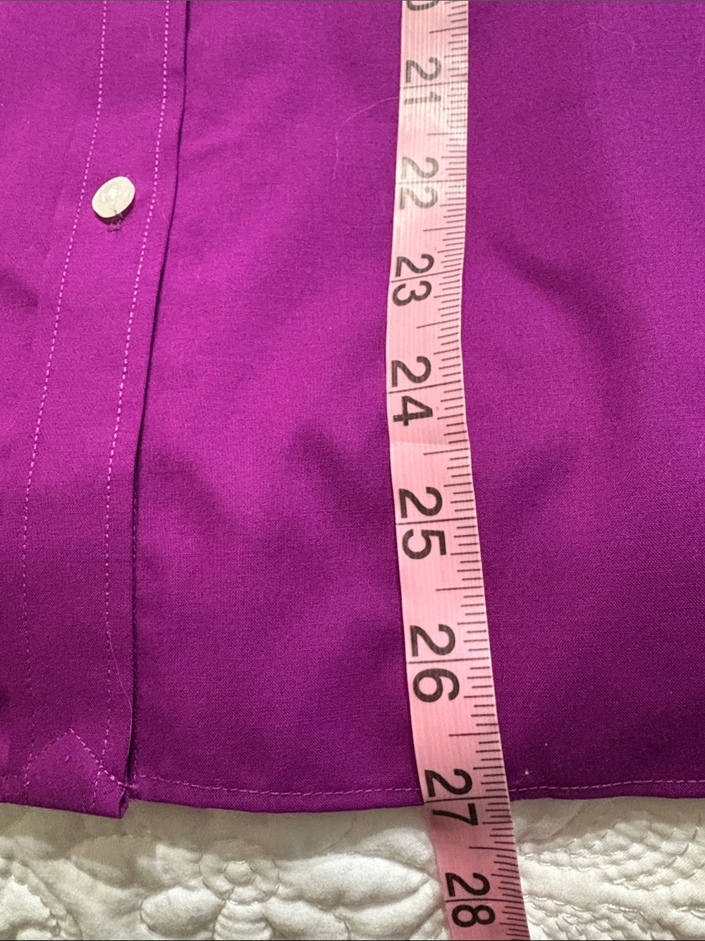 Chaps Women's Button-Down Shirt - Magenta - Picture 8 of 8